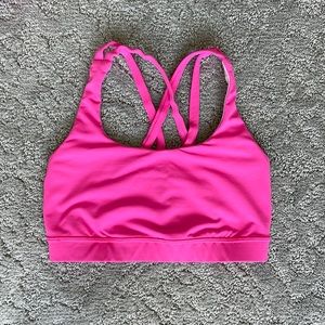 Barbie pink Lululemon bra top size 4